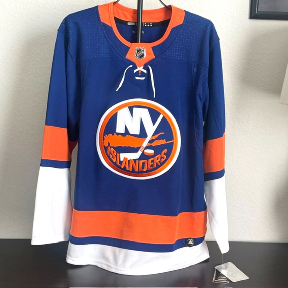 Adidas NHL New York Islanders Authentic Hockey Home Jersey Men's Size 50 Medium
